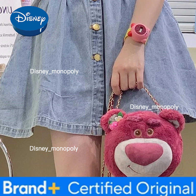 Disney Winnie The Pooh New Plush Bag Cartoon Cute Girl Plush Shoulder Bag Luxury Brand Fashion Girl Crossbody Bag Birthday Gift H251225
