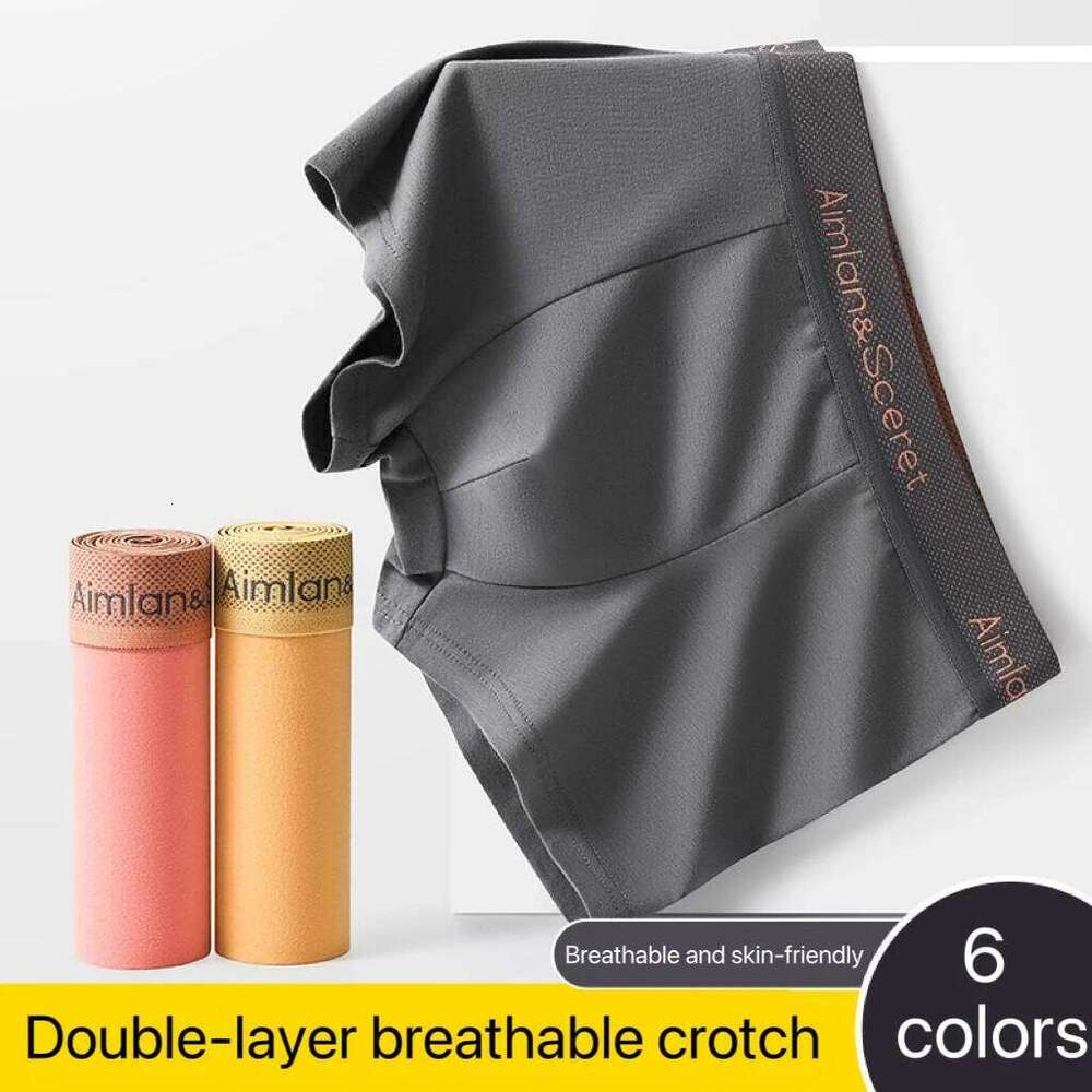 4Pcs Men Underwear Sporty Boxers Plus Size Youth Boxer Shorts Comfortable Breathable Flat Pants Men's Square Panties Briefs Gift X251225