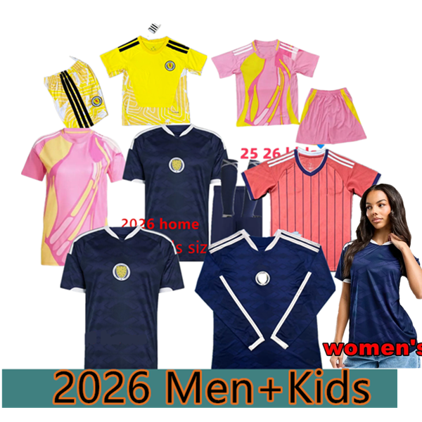 2025 2026 scotland football shirts Scotland DALGLISH MCGREGOR Soccer Jerseys 25 26 women away pink 150th Anniversary football tops uniforms men kids sets
