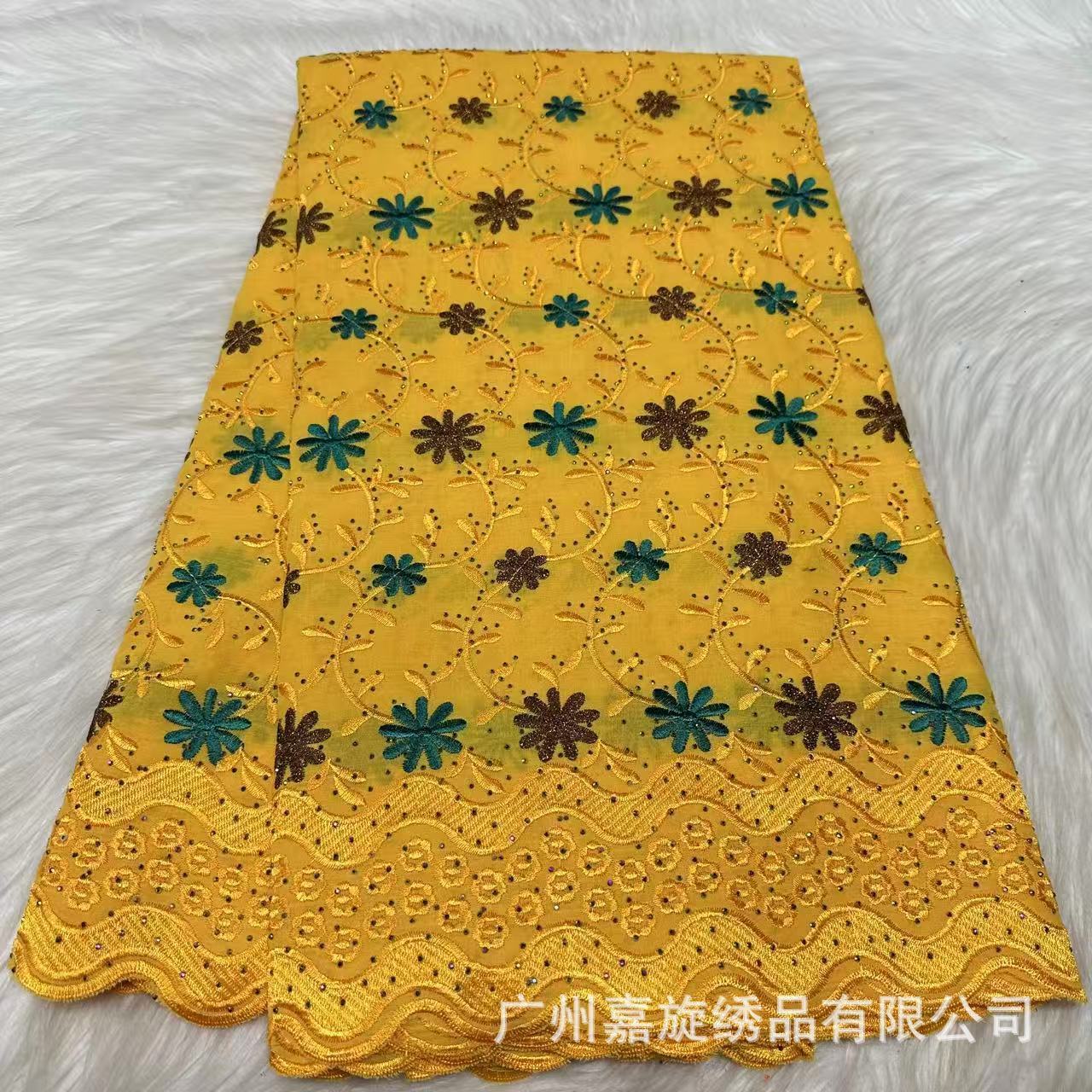 Latest Swiss Voile Lace In Switzerland Embroidered Cotton African Lace Fabric High Quality For Women Wedding Party QF0927 240618