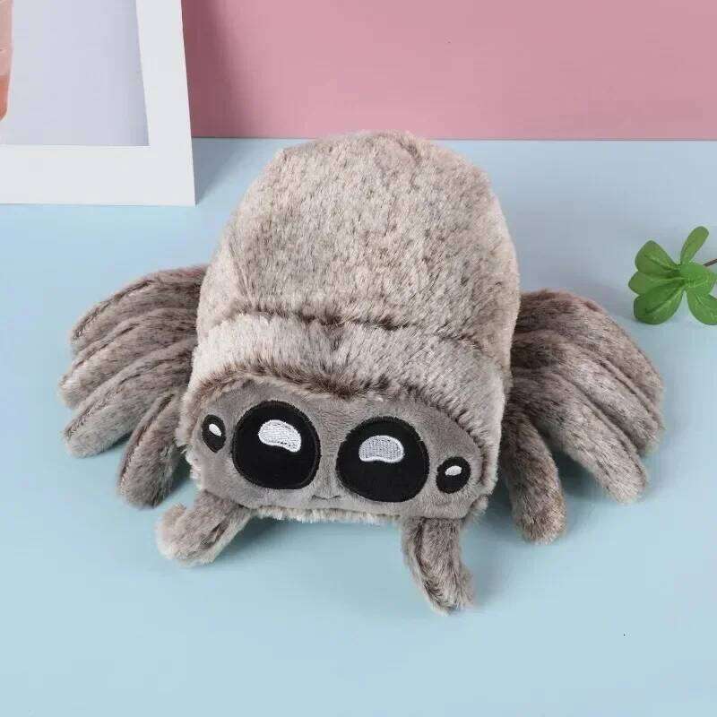 Lucas Friend Plush Kawaii Black White Spider Doll Home Decoration Pillow Soft Stuffed Halloween Gifts Toy for Kids X251225
