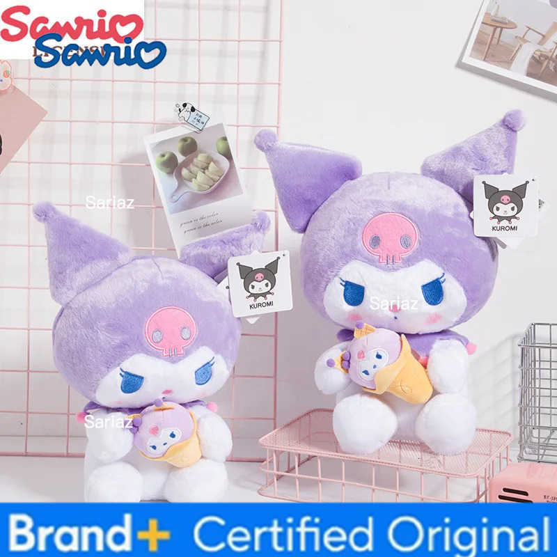 Sanrio Cute Kuromi With Hat Icecream Balloon Plush Toys Cartoon Stuffed Dolls Sofa Table Car Plush Decoration Girls Plush Pillow H251225