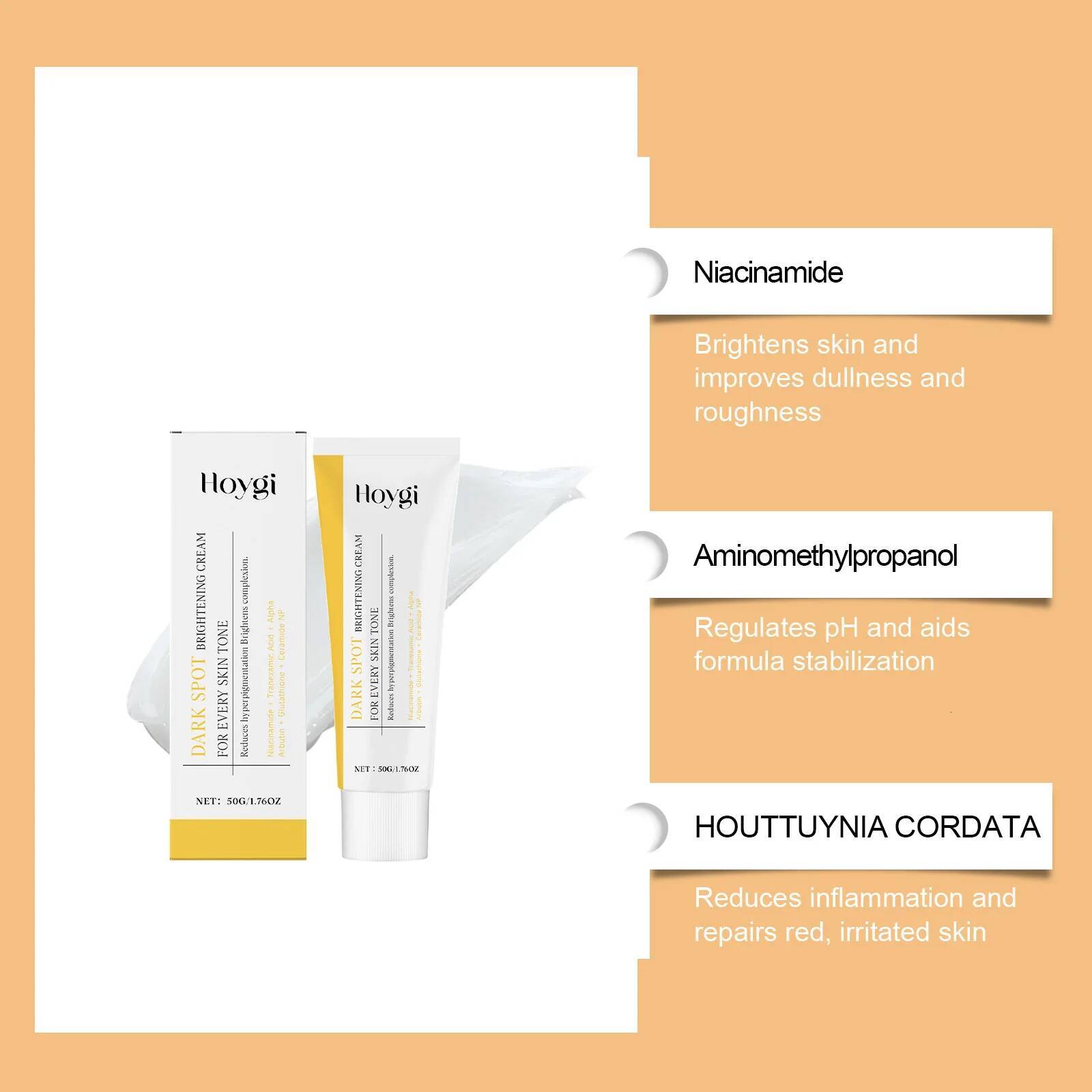 Bestseller Dark Spot with Niacinamide Nourishing & Brightening Daily Moisturizer Improves Skin Tone Soothing Face Cream ddmySat