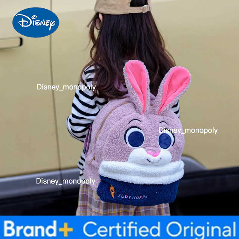 Disney Zootopia Judy Nick Plush School Bag Furry Shoulder Bag Leisure Handbag Girl Cute Fluffy Satchel Tote Travel Backpack Gift H251225