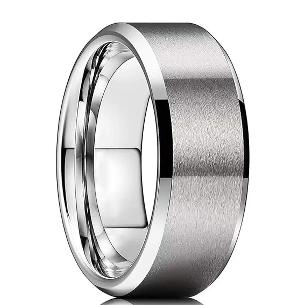 Tungsten Carbide Ring Retro Fashion 8mm MenS Exquisite Engagement Wedding Ring Suitable for Couples to Wear on Daily Dates 251224
