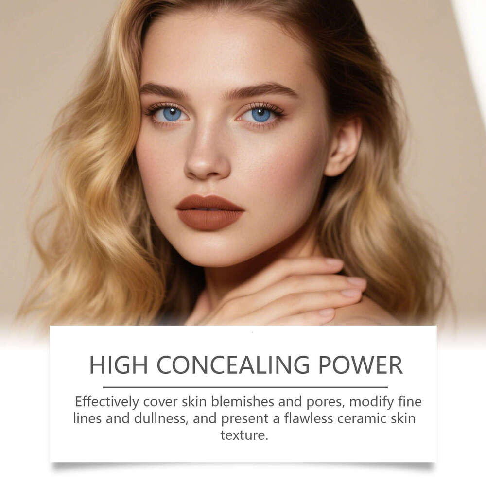 AMZ Radiant Flawless Foundation Ivory White Multi-Color Series Brightening Concealer Lightweight Hydrating Natural Fit Clear Base Makeup Cushion