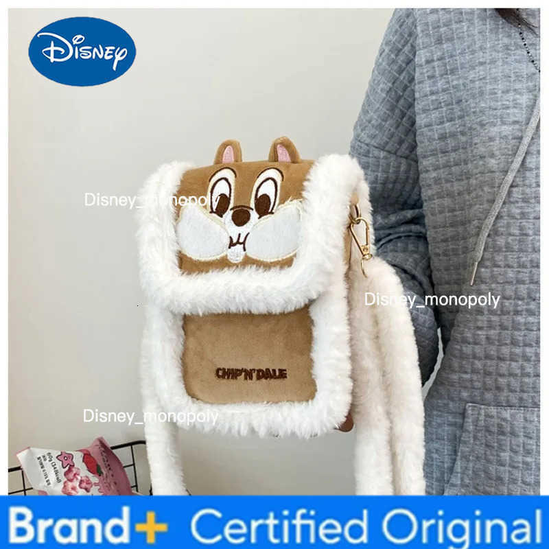 Disney 2024 New Plush Cartoon Stitch Womens Crossbody Bag Fashionable Cute Casual Travel Mobile Phone Bag H251225