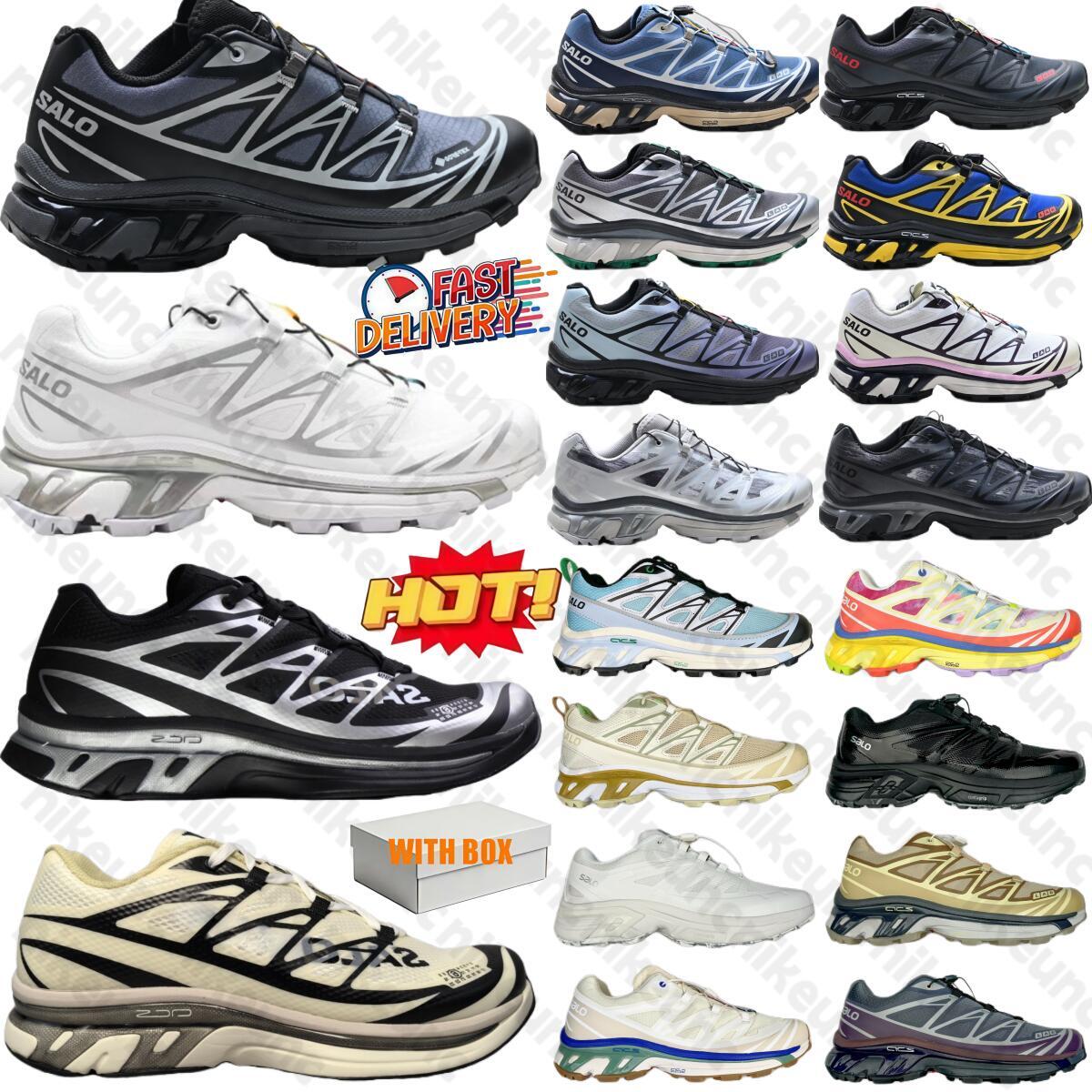 Salomom xt6 shoes ADV Ultra Raid Trail Running Shoes For Men Women MM6 XT-6 Designer White Lunar Rock Triple Black Quarry Bleached Sand Outdoor Hiking Sports Sneakers