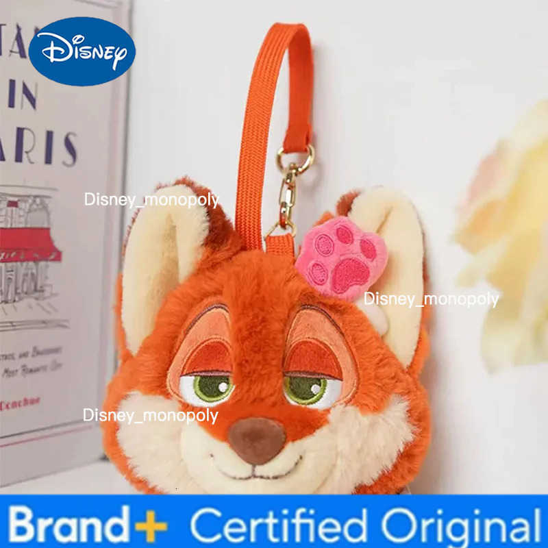 Disney Zootopia Cute Cartoon Characters Judi Nick Officer Leopard Spring Flower Series Plush Coin Purse Pendant Backpack Pendant H251225