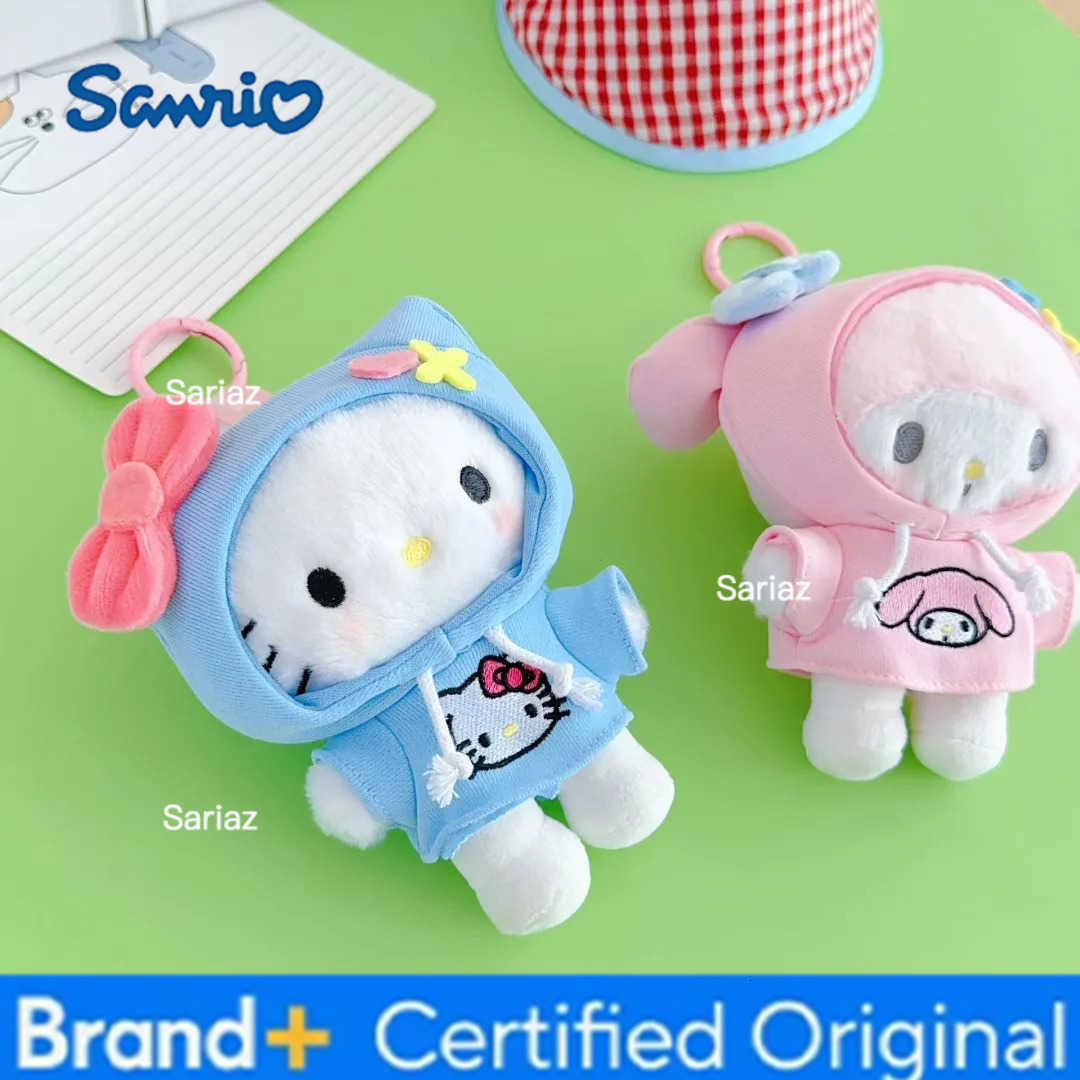 Sanrio SanrioNew Kuromi Melody Hello Kitty Plush Keychain Hanging Accessory Cartoon Bag Charm Gift for Girls Children Christmas Present H251225