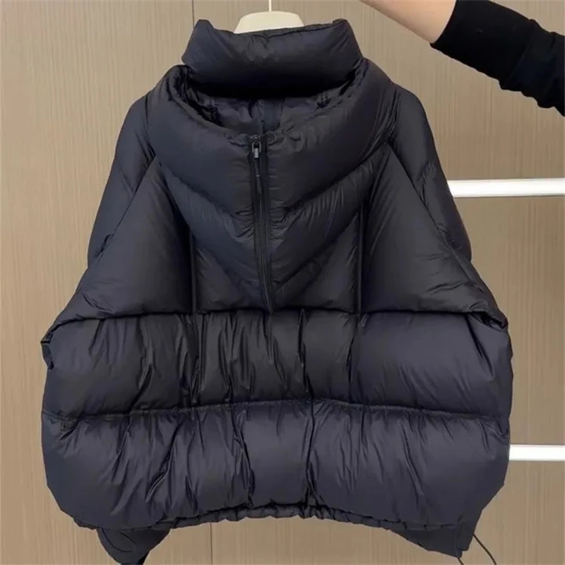 Womens Down Cotton Padded Jacket Unique Highgrade Ladies Winter Parka Coat Korean Version Hooded Lady Outwear 251225