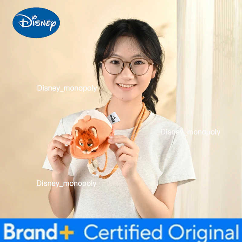 Disney Zootopia Coin Purse Neck Hanging Cartoon Judy Hopps Headphone Case Crossbody Shoulder Bag Anime Merchandise Daily Versatile H251225