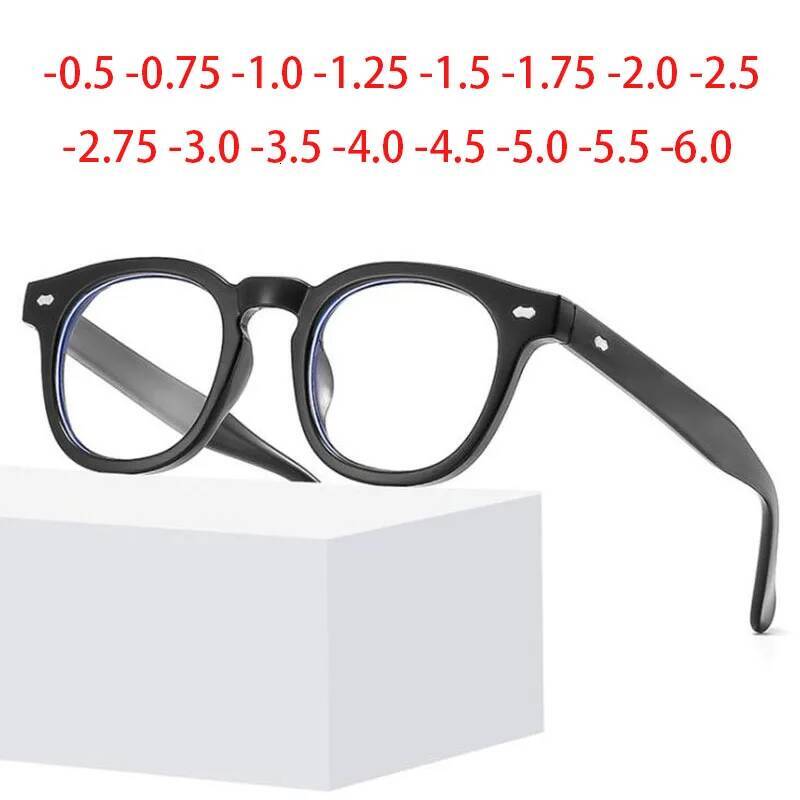 Vintage Round Glasses Men Women Fashion Eyeglasses Shortsight Prescription Eyewear -1.0 -1.5 -2.0 -2.5 -3.0 -3.5 -4.0 -6.0 ddmythur ddmythur