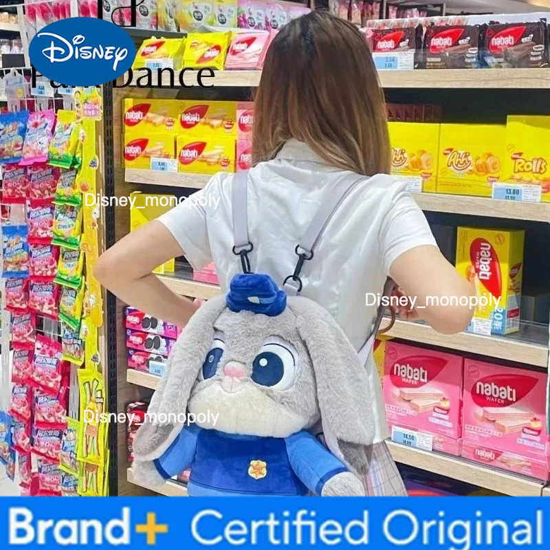 Disney Cartoon Zootopia Judy Hopps Nick Wide Kawaii doll backpack personality plush large capacity backpack creativeholiday gift H251225