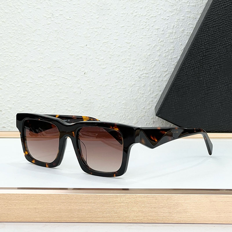 Mens Sunglasses Classic Tortoiseshell Acetate Frame Square Glasses SPRA06S UV Resistant Outdoor Travel Driving Style Special Box