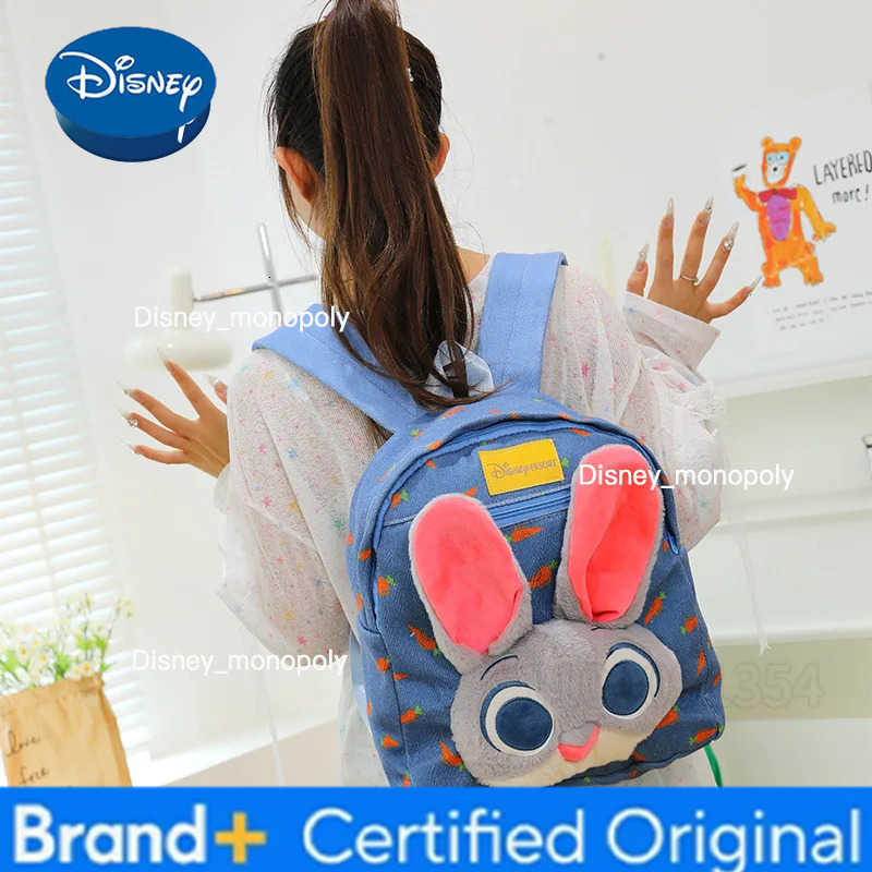 Disney Judy Nick New Childrens Schoolbag Cartoon Cute Doll Student Schoolbag Fashion Trend 3D Childrens Backpack High Quality H251225