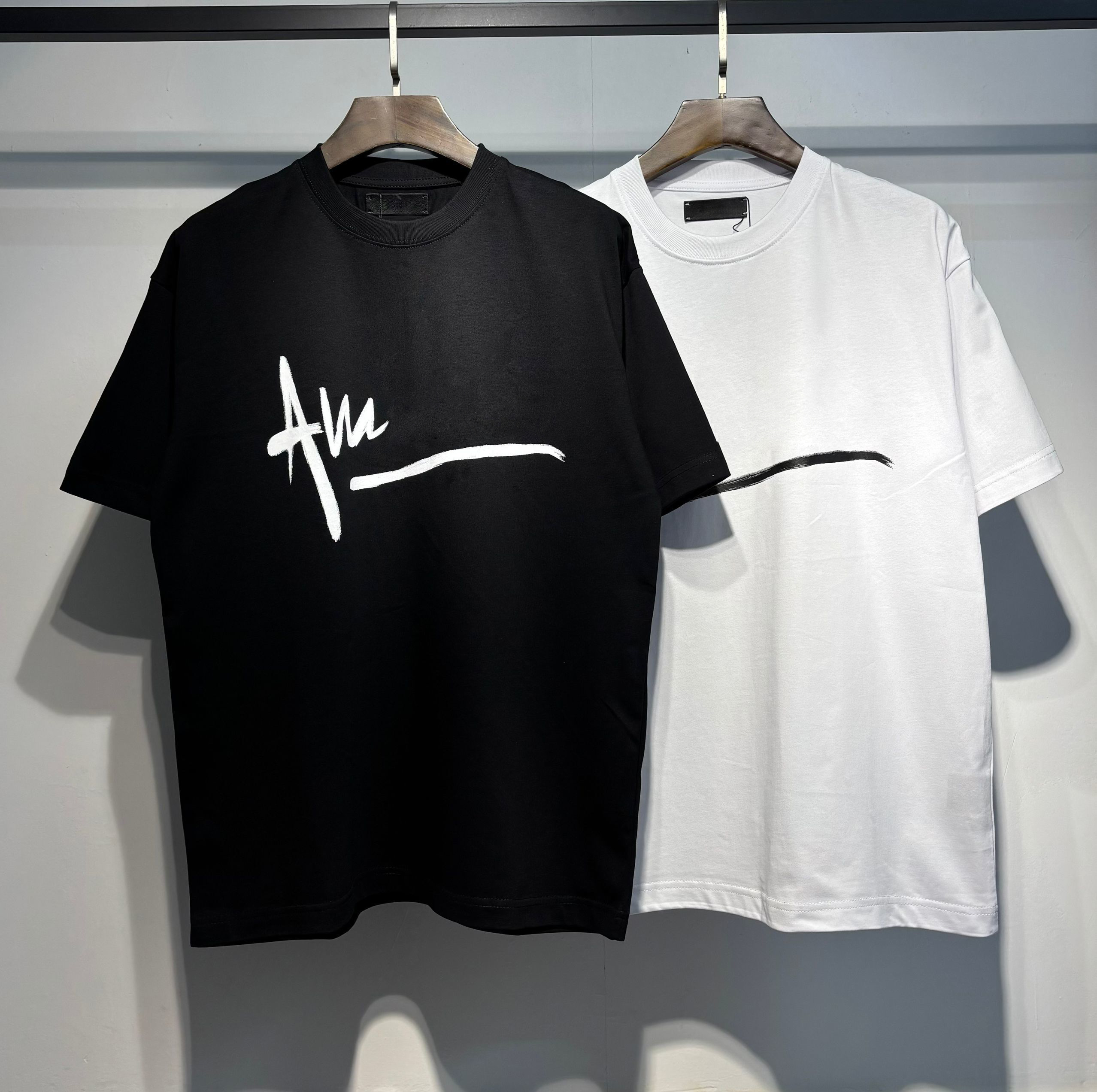 5A Mens T Shirts Designers T Shirts summer Loose Fashion Tops Man Tees Popular Women's Loose Letters Print Tops Cotton Casual High Street Luxurys Clothing Clothes