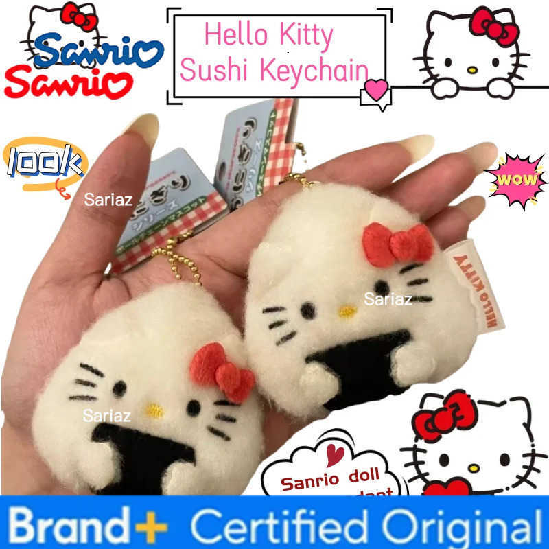 Sanrio New Hello Kitty cute creative kawaii figure keychain personality cartoon anime peripheral backpack pendant holiday gift H251225