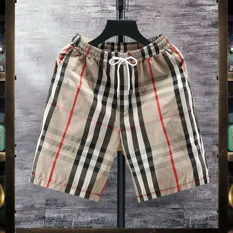 Designer Clothes Cropped Men S Classic Striped Plaid Color Block Summer Thin Casual Quick Dry Beach Simple Stylish Relaxed Fit Moto Shorts Hot Selling