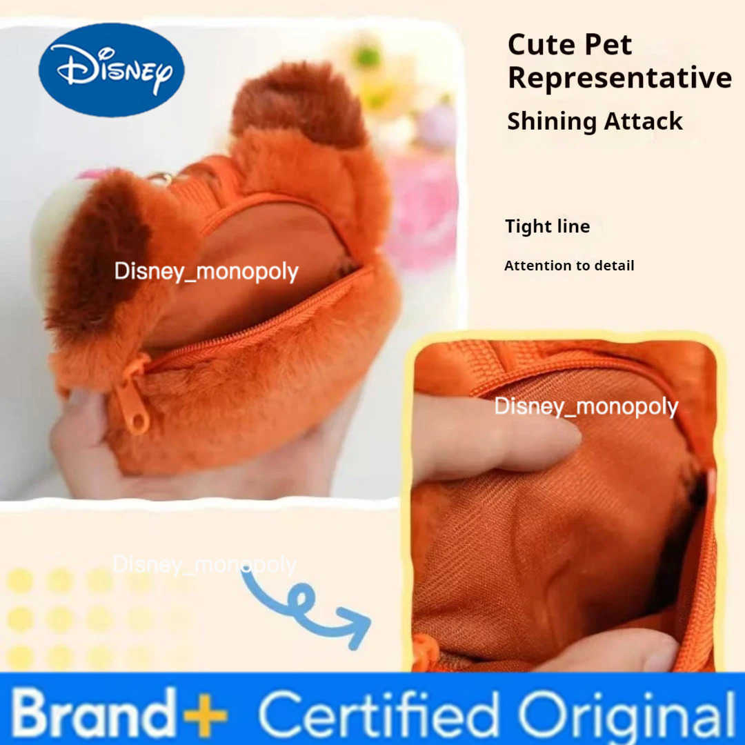 Disney Zootopia Cute Cartoon Characters Judi Nick Officer Leopard Spring Flower Series Plush Coin Purse Pendant Backpack Pendant H251225