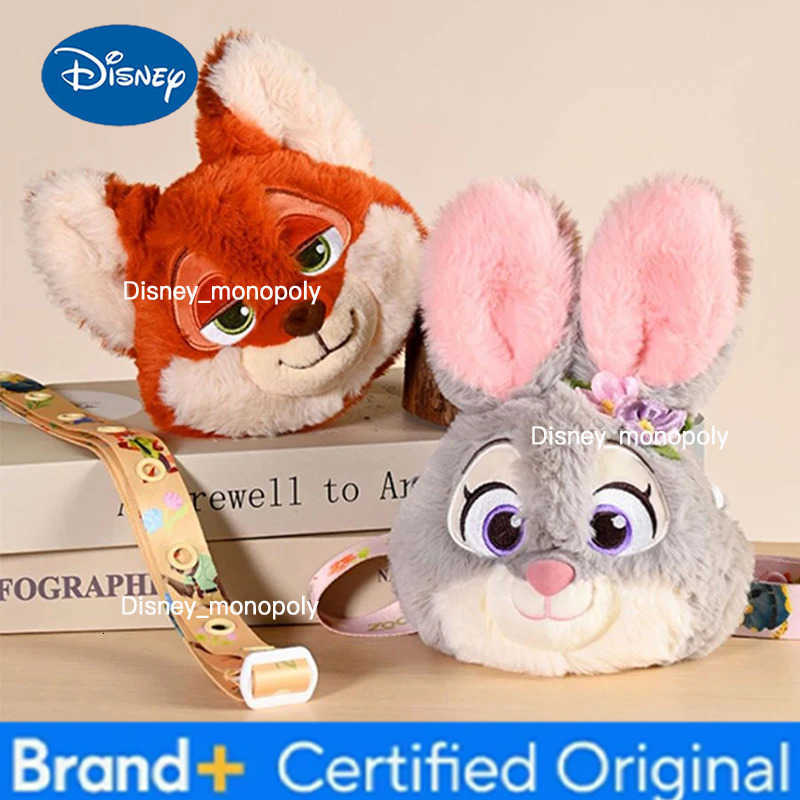 Disney Zootopia plush toy Nick Wilde cute cartoon doll crossbody bag Judith Laverne Hopps large capacity birthday Christmas gift H251225