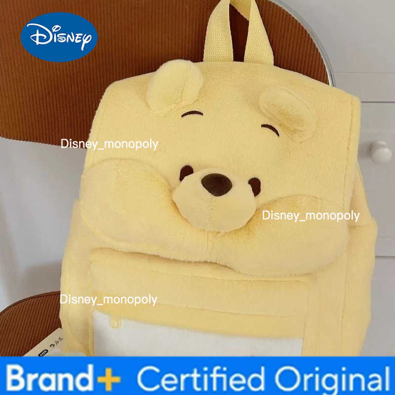 Disney Cute Cartoon Winnie Bear Backpack College Style Schoolbag Light Commuter Backpack H251225