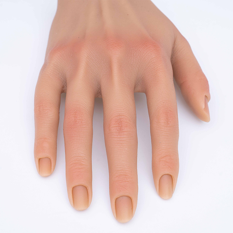 Nail Training Practice Hand For Acrylic Nails Silicone false To Nail Practice Hand Model Filming Props Veikmv 241127