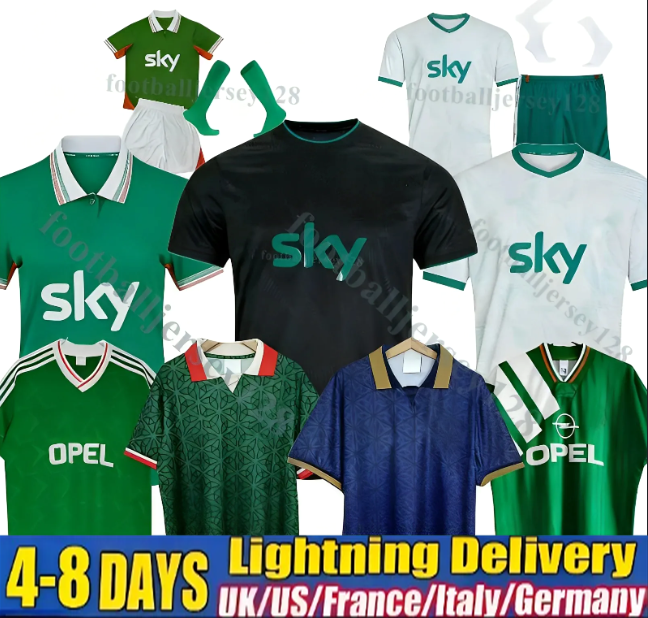 25 26 Ireland Home Green Soccer Jerseys Kit DOHERTY DUFFY St.Patrick's Day 2025 2026 White Tops Tee Egan BRADY KEANE Hendrick McClean
