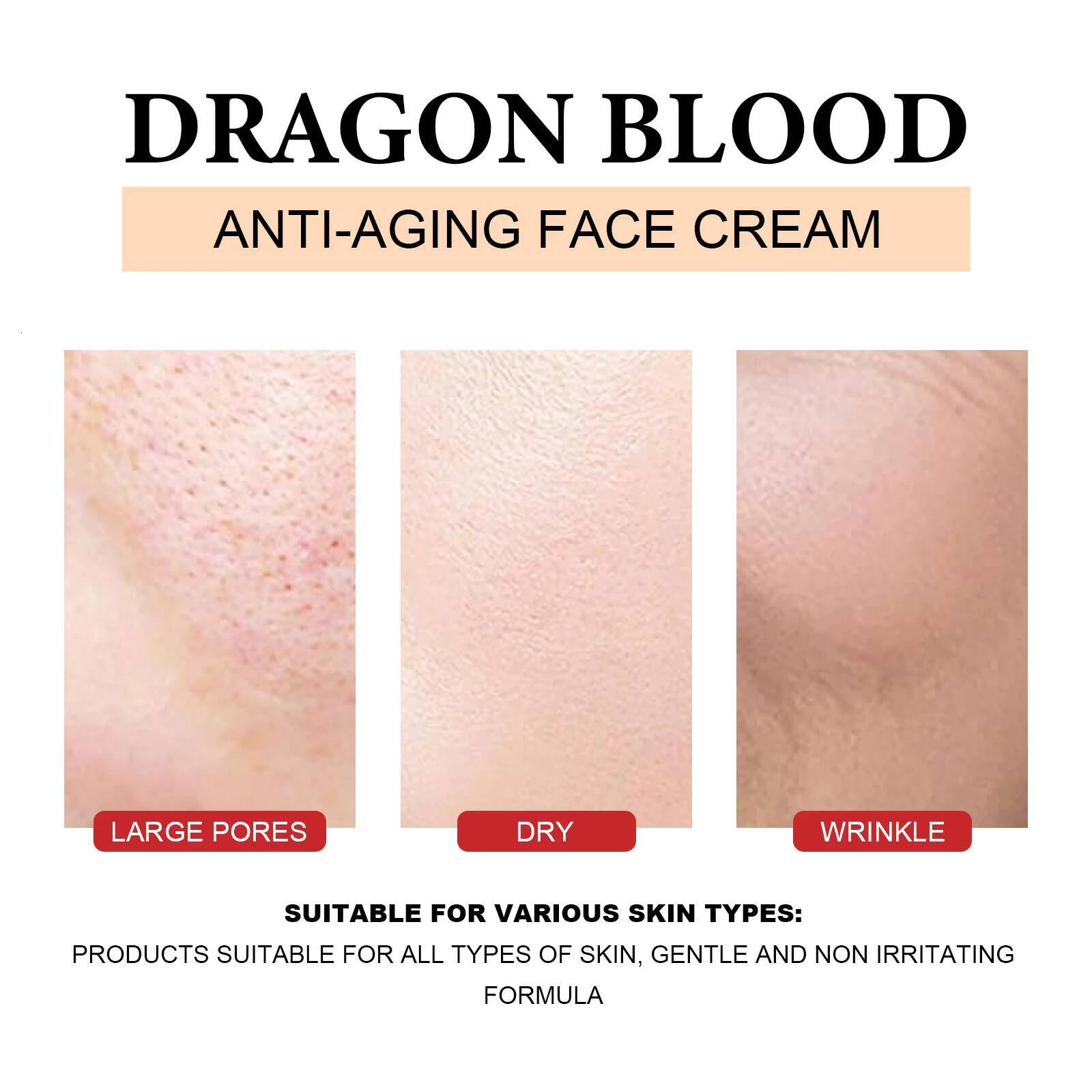 Bestseller Dragon's Blood Skincare Set Anti-Aging Serum & Creams Reduce Wrinkles Firming Smoothing Hydrating Brightening Face SkinCare ddmySat