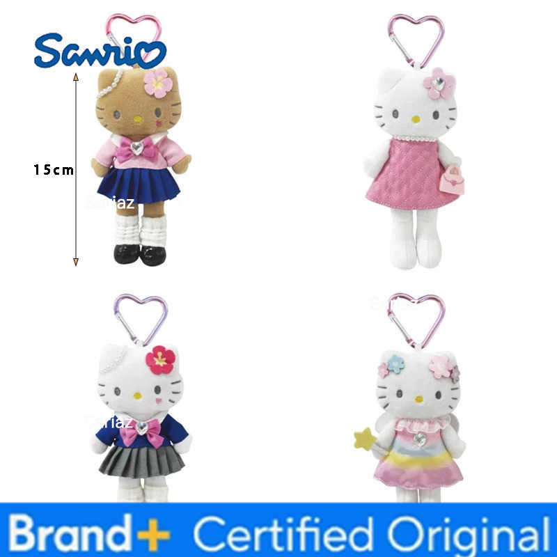Sanrio New Hot Sales Long Legged Angel JK Uniform Anime Peripherals Hellokitty Pendant Doll Cute Japanese Girl Bag Keychain Gift H251225