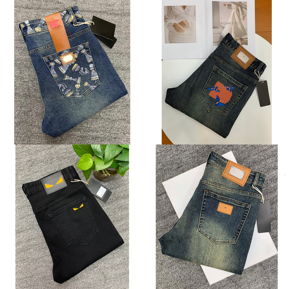 Sale Designer jeans, high-quality men's jeans, fashionable ripped jeans trend, retro western jeans, classic style street pants ksubi jeans 10a b9f a2