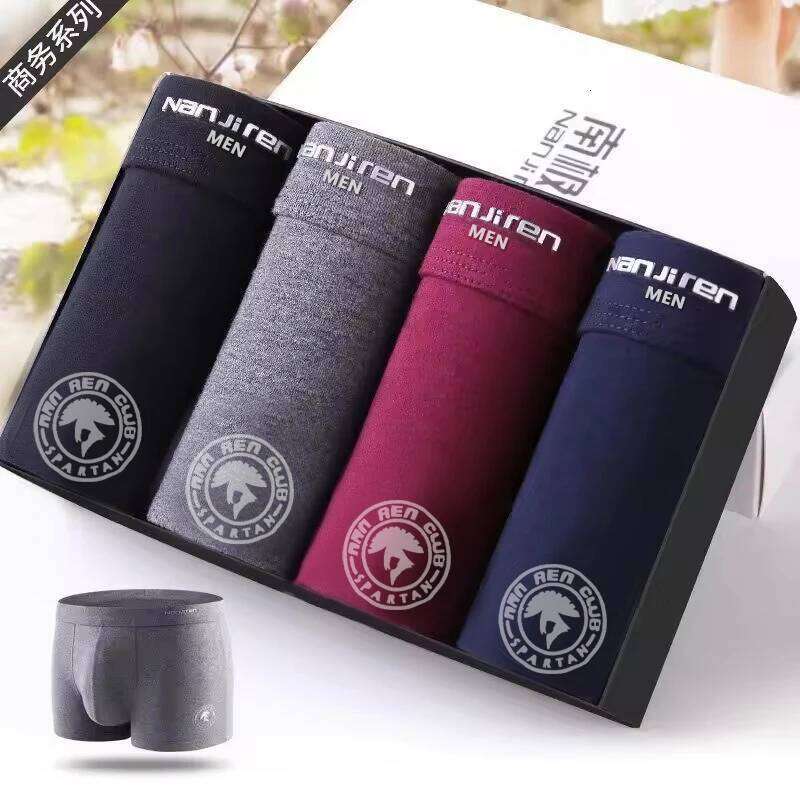 Plus Size Men Underwear Brand Man Underpants Solid Cotton Home Middle Male Boxer Shorts Sexy L-6xl X251225