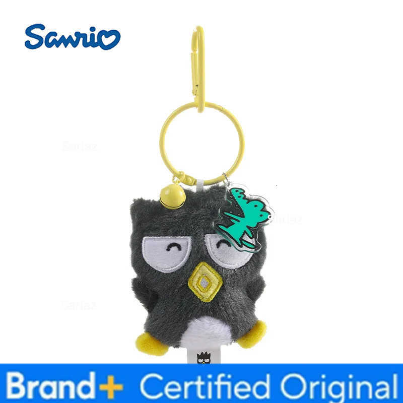 Sanrio Kawaii Kuromi Cinnamoroll Plush Toys Keychain Cartoon Hangydon Bell Backpack Pendant Decoration Friends Birthday Gifts H251225