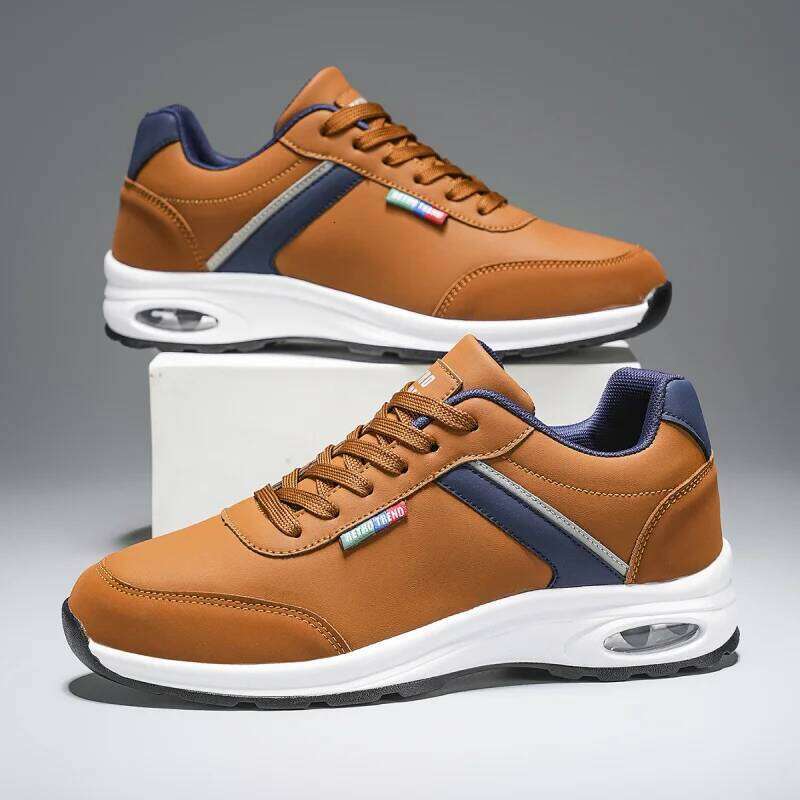 Men's Lightweight Soft Sole Classic Waterproof Sneakers Outdoor Comfortable Tennis Shoes for Men X251225