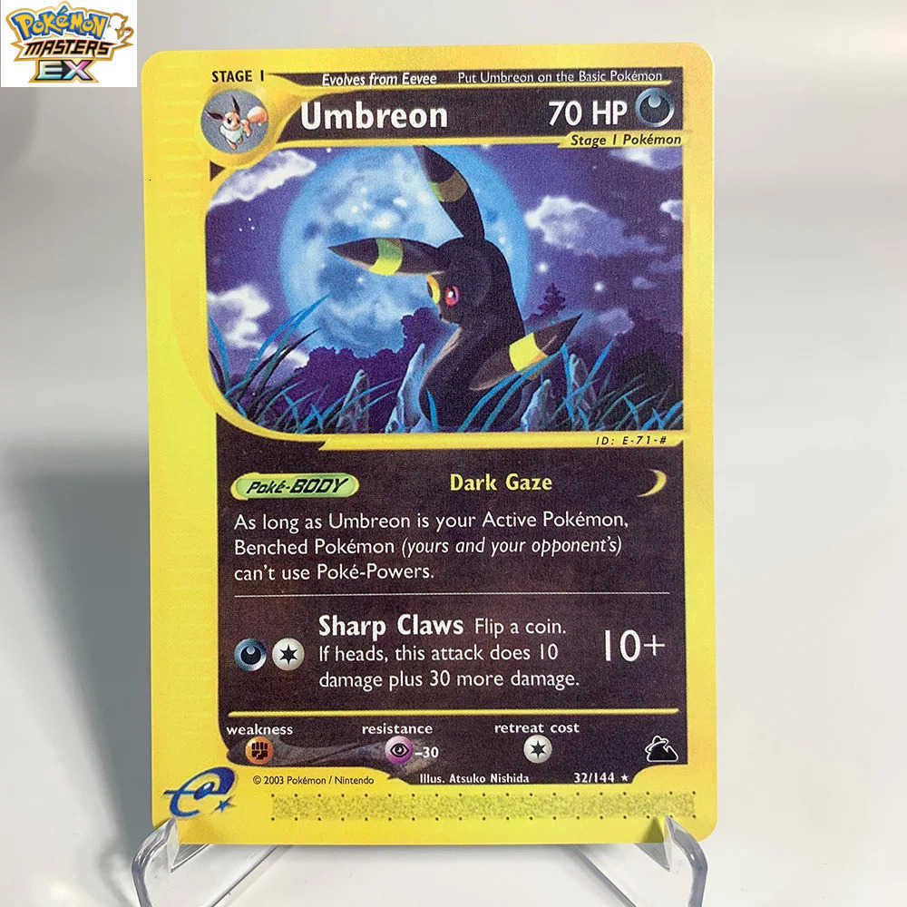 Umbreon Pokemon Proxy Cards UmbreonV/VMAX Series Cards Hobbies Rare Collection Battle Cards Toys Gifts L251225RLPS