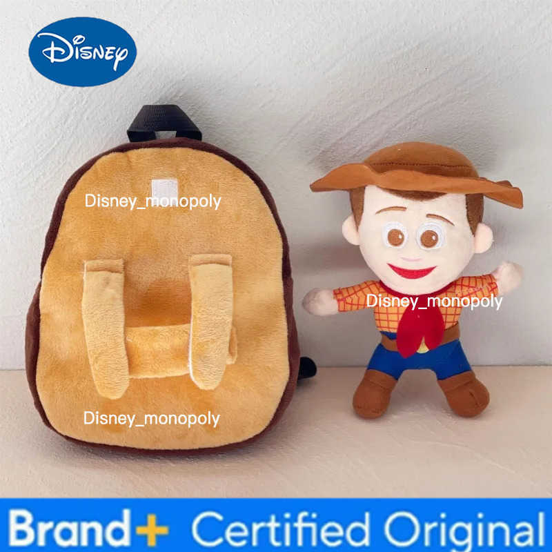 Disney Buzz Lightyear Woody Childrens Fashion Cute Personality Cartoon Portable Storage Large Capacity Couple Doll School Bag H251225