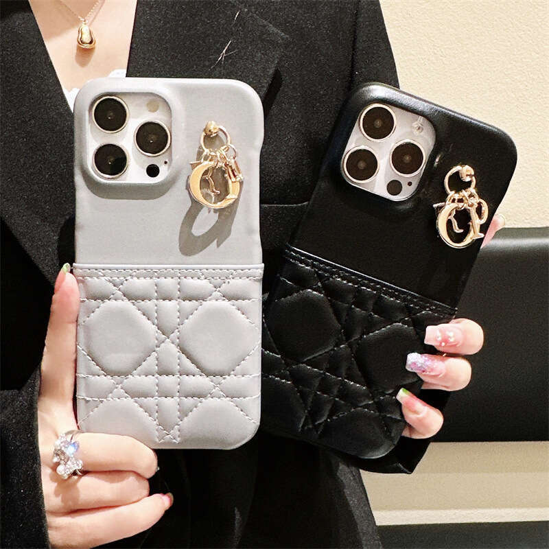 New Diamond Pattern Simple High-end Feel 151617 Apple 14 Pro Max Phone Case Compatible with iPhone 13 Fashionable 12