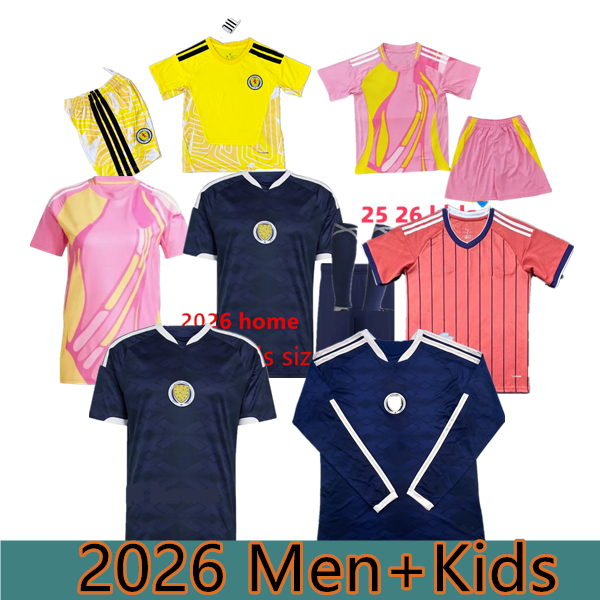 2025 2026 Scottish DALGLISH MCGREGOR Football Shirt 25 26 Women's away pink 150th anniversary commemorative football shirt Men's children's retro version uniform