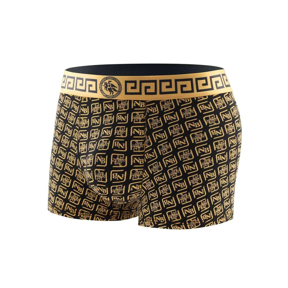 8 Piece Underwear Set Soft Comfortable High Quality Boxer Briefs Panties Black Gold Domineering Selling Men's Pants X251225
