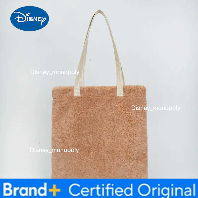 Disney Genuine Chip n Dale Plush Doll Single Shoulder Bag High-capacity Handbag Lovely Coin Purse Shopping Bag H251225