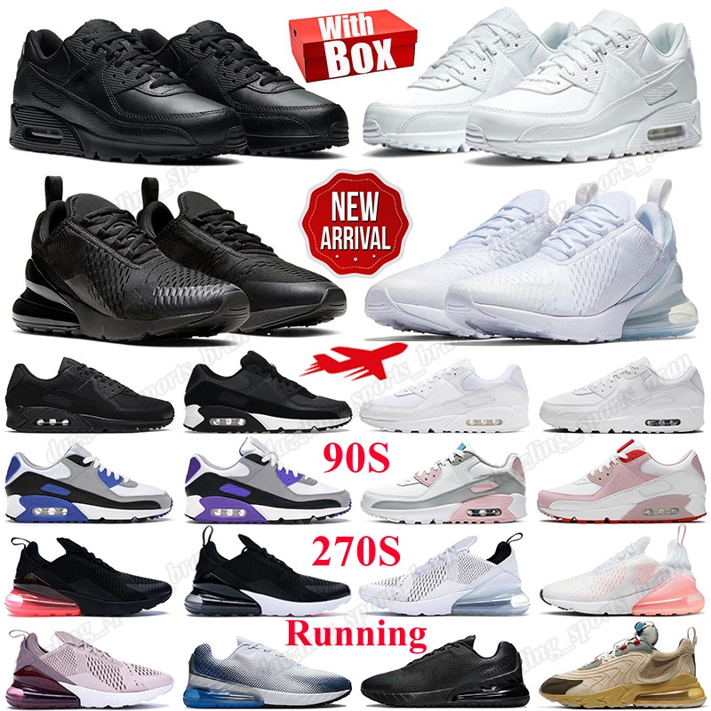 90 90s 270 270s Designer Running Shoes Skateboarding Triple Black Core White Anthracite Hyper Raisin Mens Womens Outdoor Sports Casual Trainers Sneakers Eur 36-45
