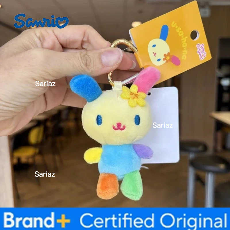 Sanrio 2025hot Plush Doll Keychain Love Knot Hello Kitty Daniel Sugarbunnies Mascot Usahana Chococat Keyring Bag Pendant Toy Doll gift H251225