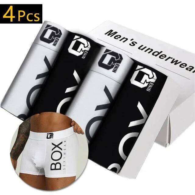 4Pcs/Lot ORLVS Brand Man Underpants Boxershorts Cotton Men Boxers Male Breathable Underwear Men's Panties Soft Boxer OR212 X251225