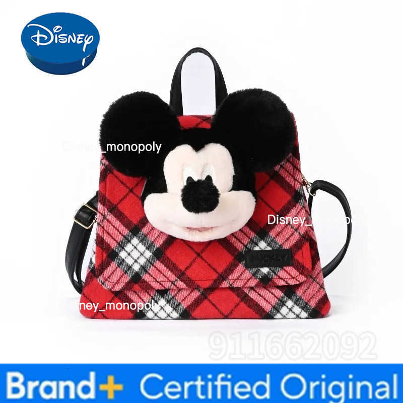 Disney Mickey New Womens Backpack Cartoon Fashion Womens Casual Backpack Large Capacity Luxury Doll Backpack High Quality H251225