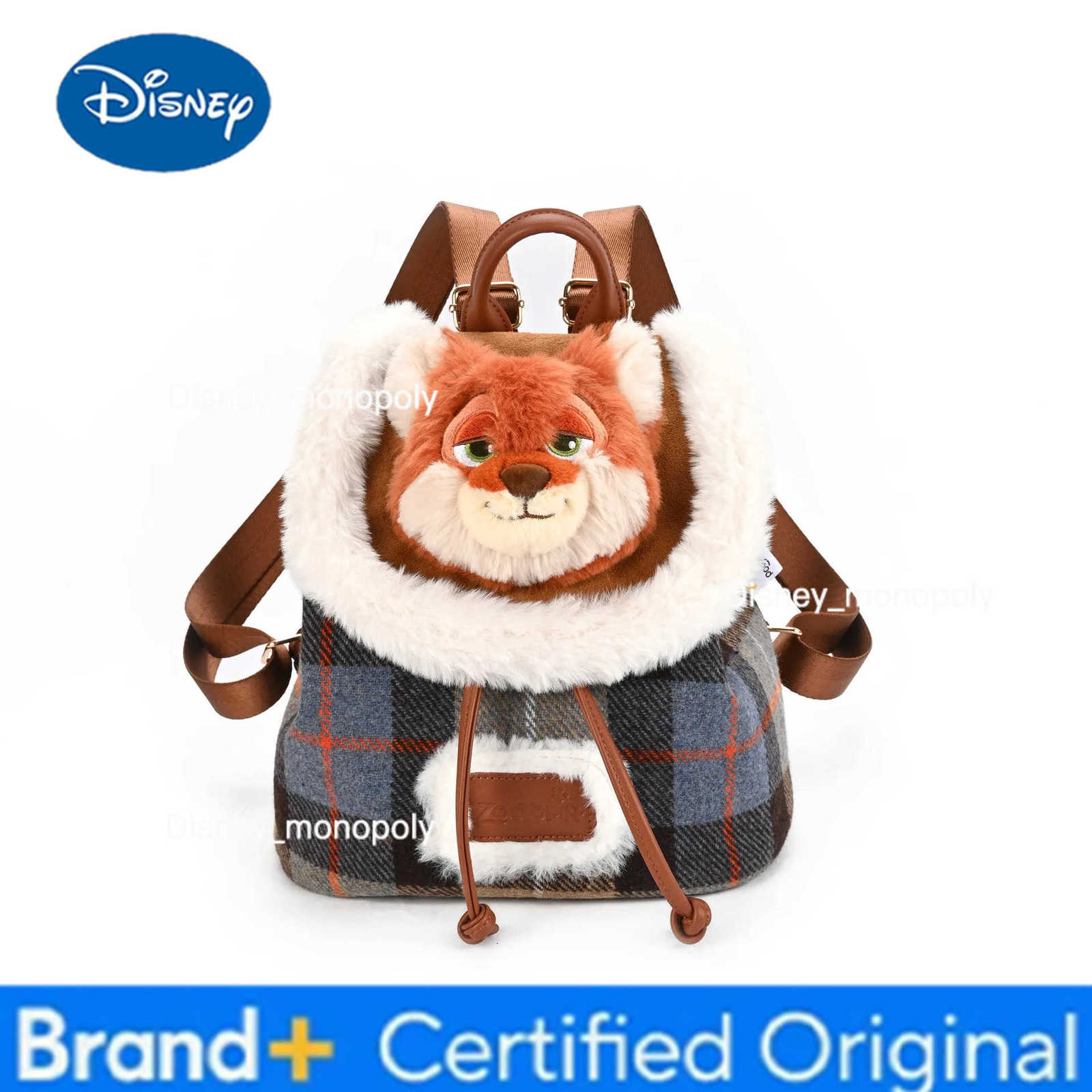 Disney Zootopia Jodi Niki Plush Shoulder Bag Stuffed Toy Bag Stevie Double Sided Backpack For Fans And Collectors H2512251