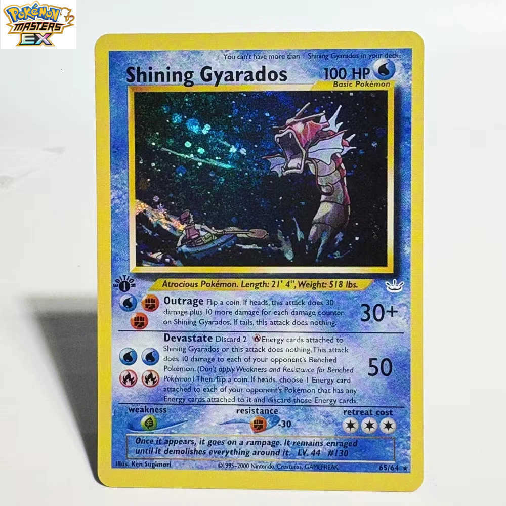 Pokemon Card 1996 Basic Edition Holographic Gengar Mewtwo Lugia Raichu Hobbies Rare Collection Battle Card Toys Gifts Proxy Card L251225N0U7