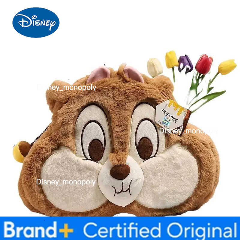 Disney Chip Plush cute single layer zipper large capacity shoulder bag tote bag student armpit bag travel bag girl birthday gift H251225