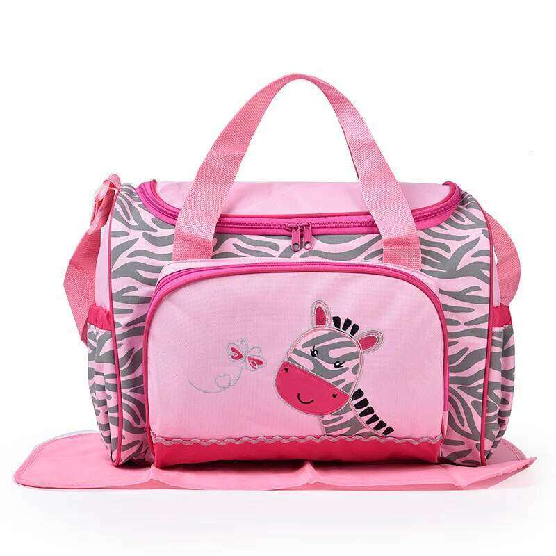 Fashionable cartoon embroidered single shoulder mommy with multifunctional large capacity mother and baby diaper bag X251225