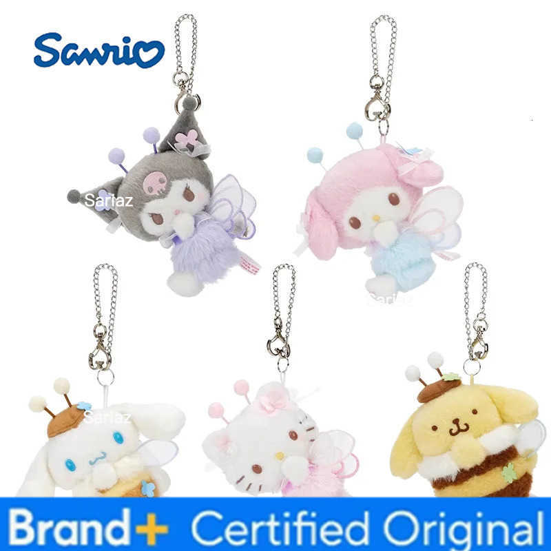 Sanrio Flower Field Whispers My Melody My Sweet Piano Kuromi Plush Pendant Keychain Backpack Accessories Keychain Girl gif H251225