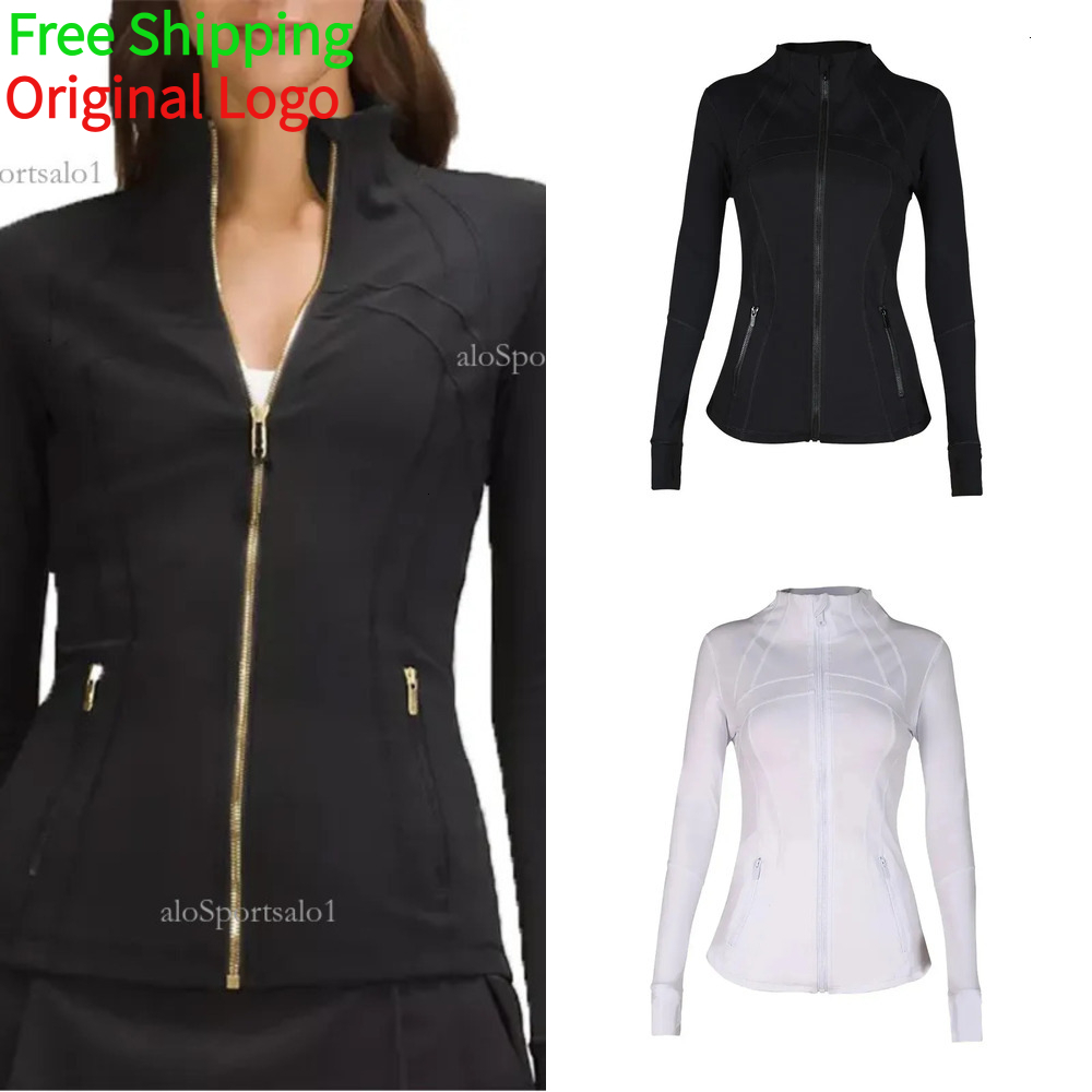 Yoga Gold Zip Cropped Full Length Jackets Leggings Workout Sets Gym Clothing Women Jacket Sweatshirt Set Jackets CL